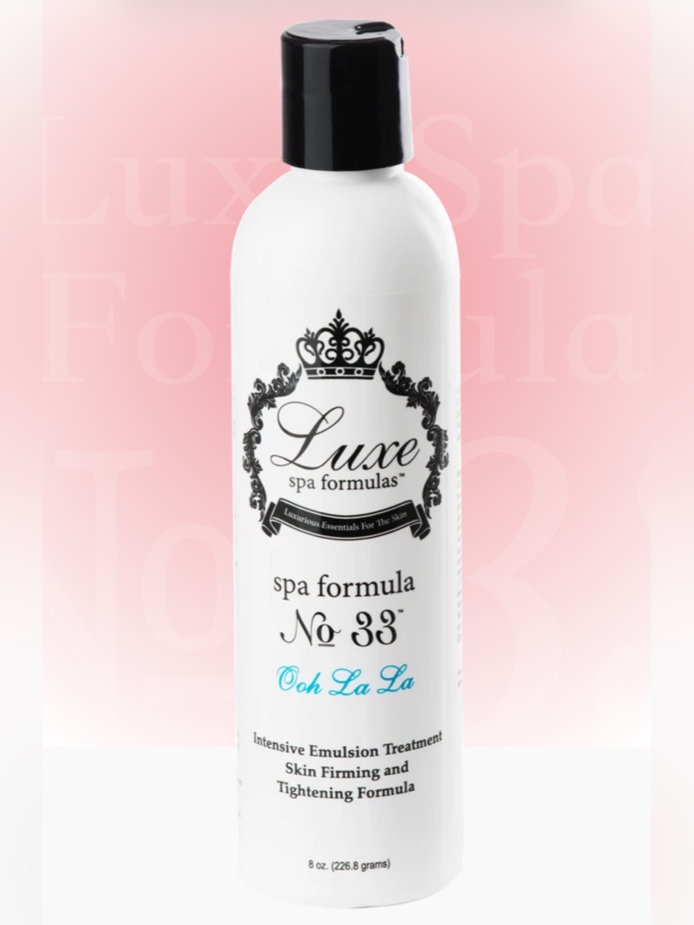 Luxe Spa Formula No. 33- 8oz- Award Winning Skin Tightening/Firming Formula NWT